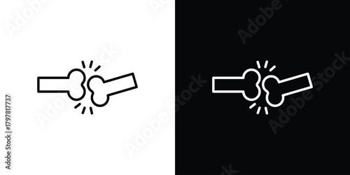 Bild auf Leinwand Joint icon. Line with editable stroke.