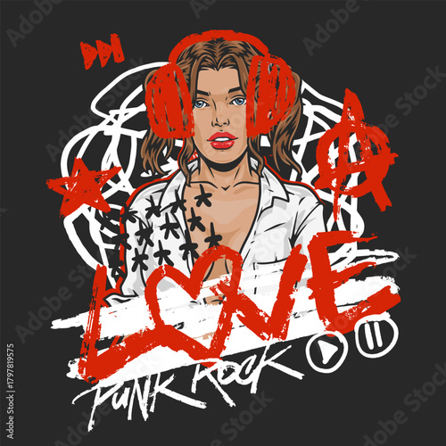 Bold urban punk style