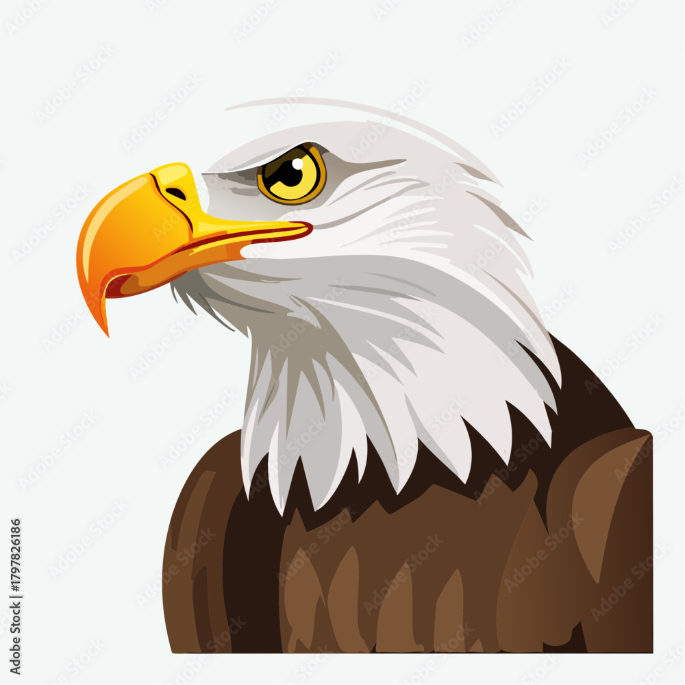 Obraz premium bald eagle head profile