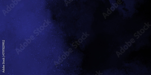 Blue smoke texture on black. Pattern generated texture, paint ornament, fragile, fractal, material, abstract splash render background .