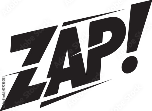 ZAP Comic Text Speed Effect Typography