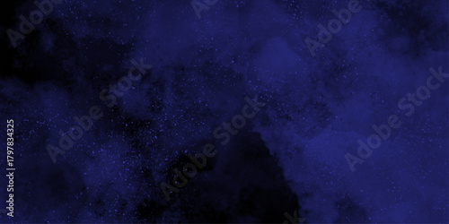Blue smoke texture on black. Pattern generated texture, paint ornament, fragile, fractal, material, abstract splash render background .