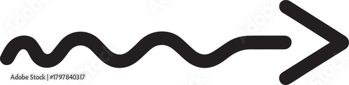 Dynamic Wave Arrow Illustration Pointing Right for Modern Design Projects, Navigation, and Creative Concepts with a Unique and Eye-Catching Style
