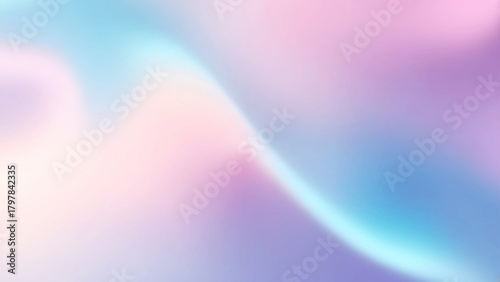 Hologram abstract background. Vibrant gradient mesh backdrop with hologram. 90s, 80s retro style. Iridescent graphic template. 