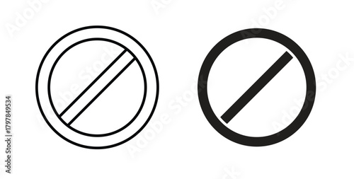 Blocked icon with editable stroke and flat vector pack