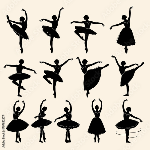 set of ballet dancers