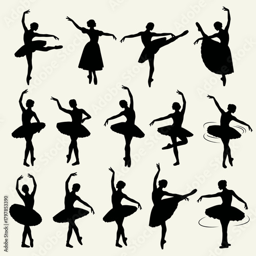 ballet dancer silhouettes