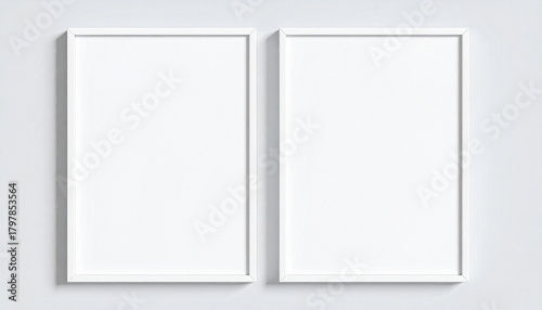 blank white frame