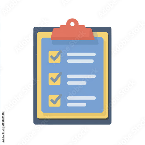 Checklist Clipboard with Tick Marks Representing Completed Tasks and To Do List Items Organization and Project Management Concepts in Business and Personal Life