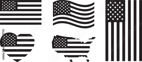 Classic american flag design with stars and stripes perfect for patriotic celebrations and national themed projects