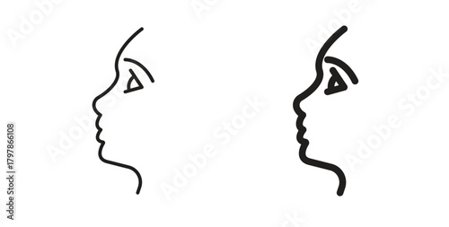 Glowing skin icon with editable stroke and flat vector pack