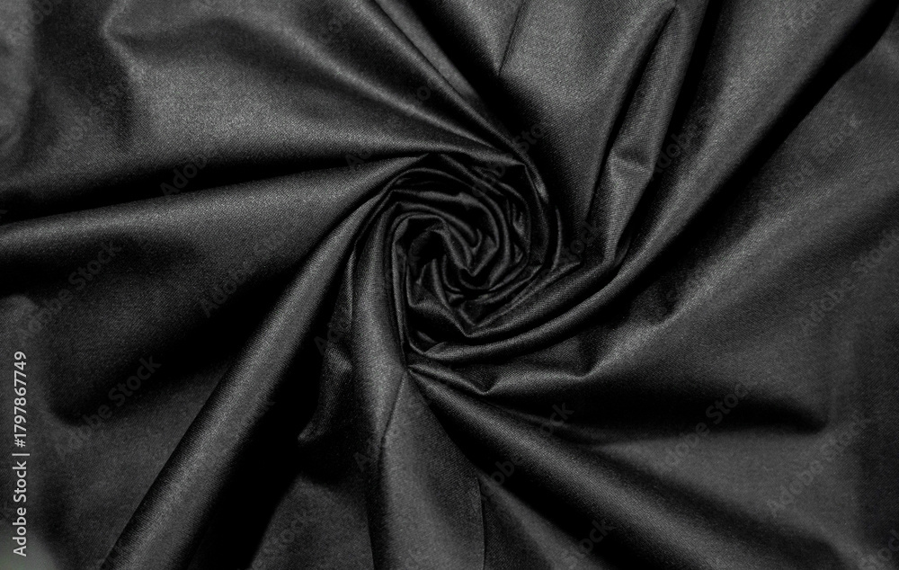 Fototapeta premium Soft Pearl black Swirl Fabric Background