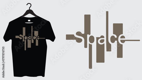 Space vector illustration for t shirts, Kids t shirt, kids t shirt, hoodies, sweat hoodies, banner posters, stickers, and prints