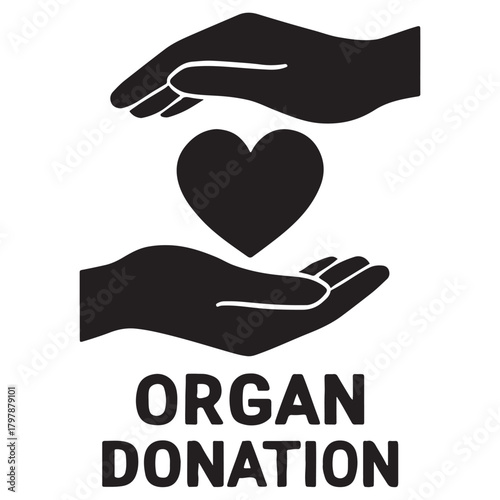 Hands Supporting Life Silhouette, Care and Protection