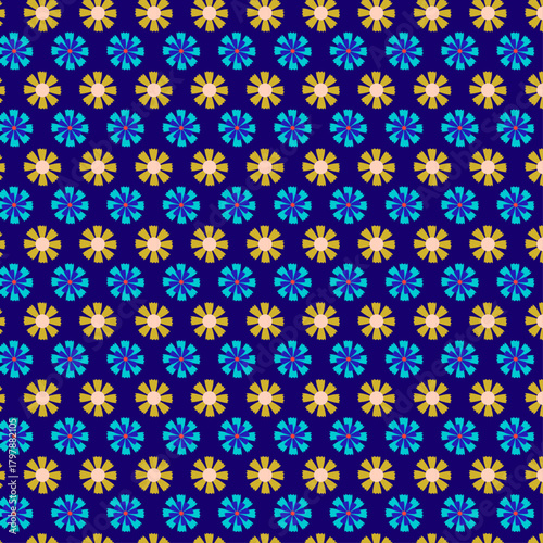 Abstract background - seamless pattern flowers for wrapping, packaging or textile printing. The main color can be changed or removed as desired. Vector illustration