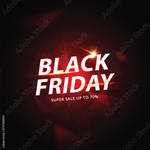 black friday concept with gradient background vector design illustration