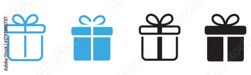 Celebrate special occasions with these adorable gift box icons, perfect for adding a touch of joy to your festive designs and promotions