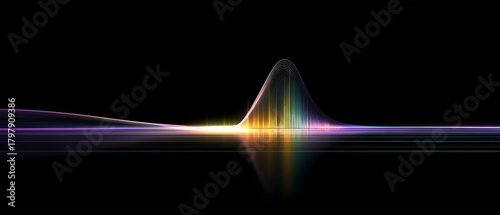 Semi Abstract Frequency Spectrum Analysis Minimalist Dark Background