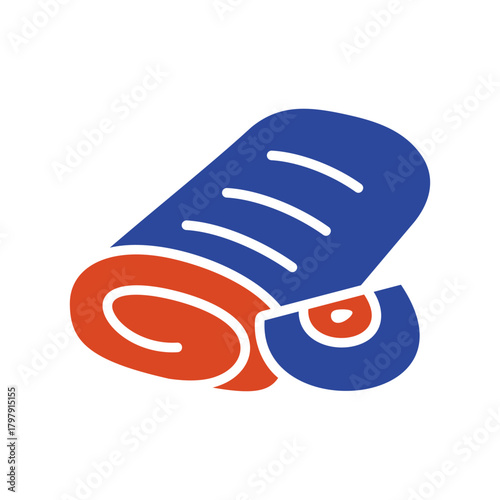 Apple Strudel Pastry Glyph Icon