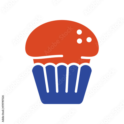 Delicious Cupcake Sweet Dessert Glyph Icon
