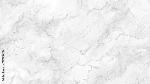 Elegant seamless white marble texture with subtle grey veins backdrop design Vector, illustration.