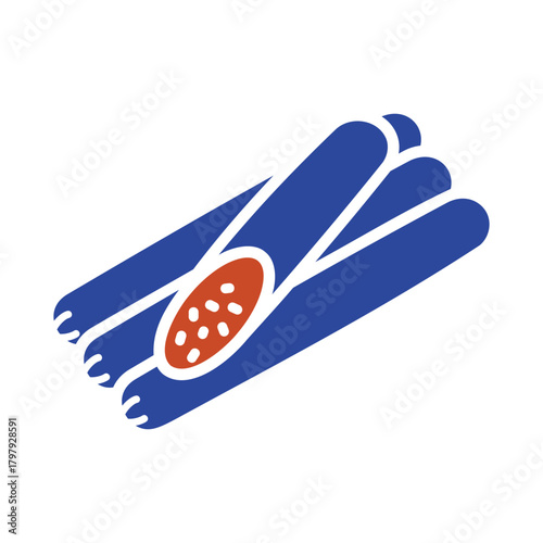 Hunting Sausages Glyph Vector Icon