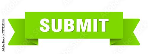 submit ribbon isolated on transparent background. submit ribbon