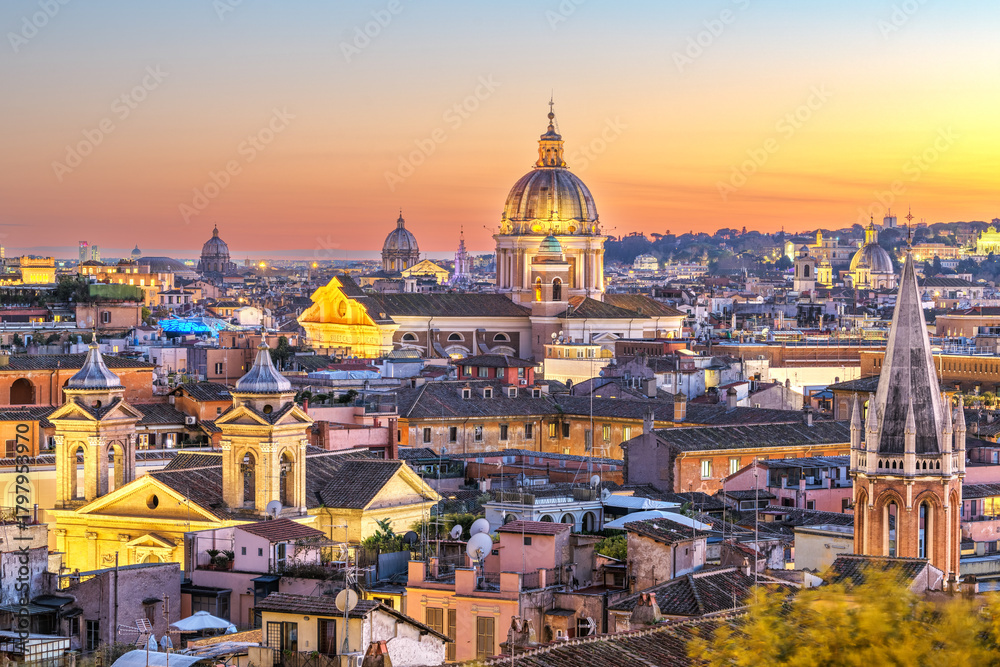 Fototapeta premium Rome, Italy at Dusk 1264
