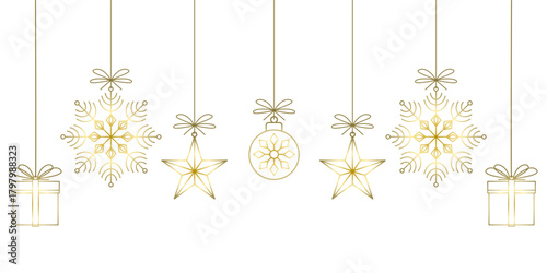 golden christmas balls isolated on transparent background, christmas bauble lantern vector illustration, christmas background, poster, banner, flyer, card element design
