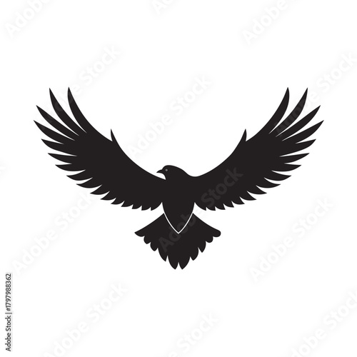 Majestic Eagle Sky Dominator Silhouette Emblem