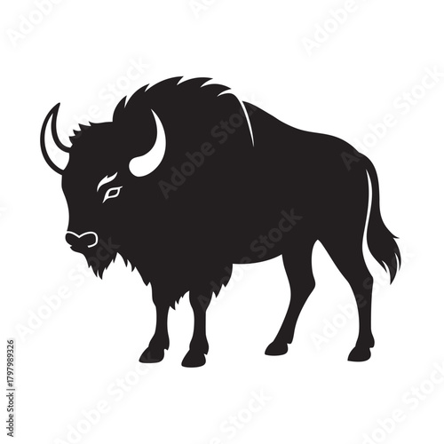 Giant Bison Plains Monarch Mighty Silhouette