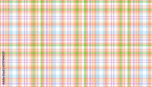 Festive plaid pattern in pastel tones for spring decor