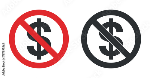 No money sign on transparent background