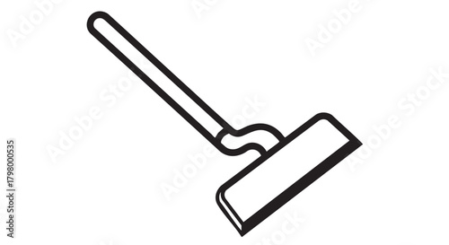 ## **16. Algae scraper outline icon vector**
