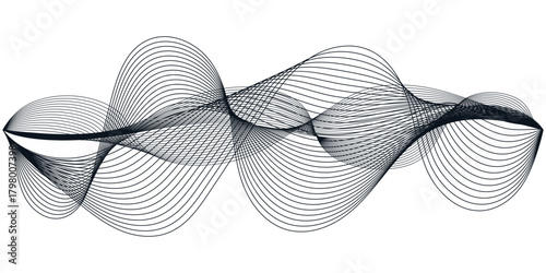 Podcast sound waves, audio spectrum waveforms, music or voice digital track vector line soundwaves with abstract pattern of sound frequency. Isolated podcast visualizer audio waves and waveforms set