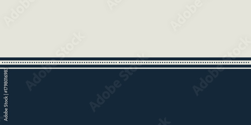 Abstract background featuring a light cream top section and a dark blue bottom section with border