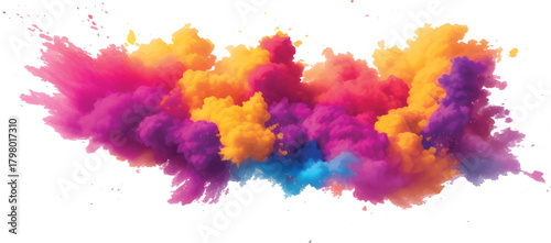 Abstract watercolor background with colorful ink splashes and artistic paint texture