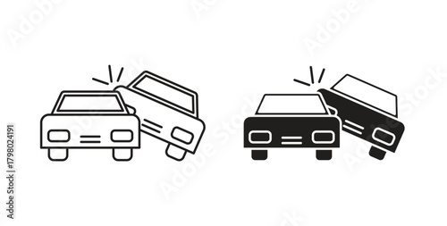 Car crash icon