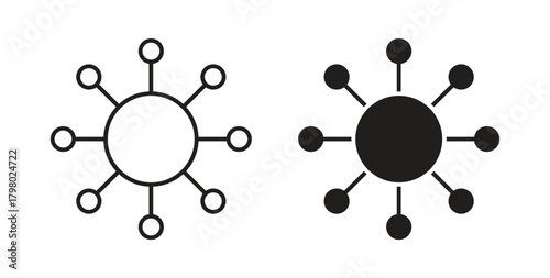 Chart connected icon