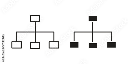 Chart tree icon