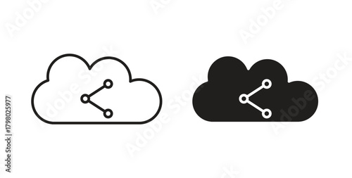 Cloud share icon