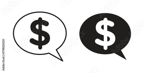 Comment dollar icon