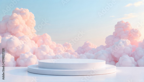 cosmetics podium in the sky