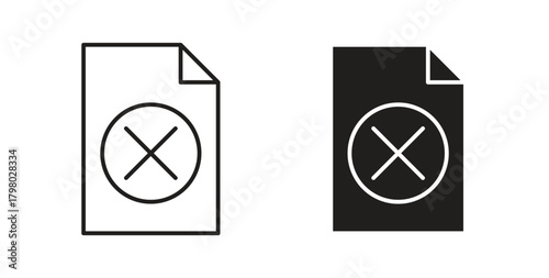 Delete document icon