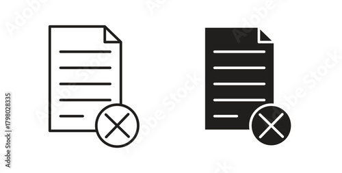 Delete Document icon