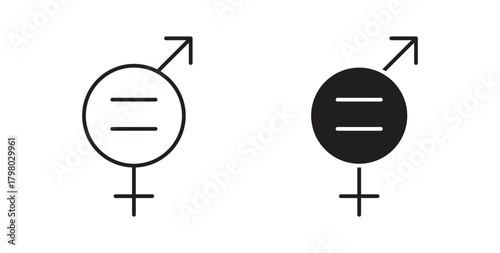 Equality icons for use web design,logo.Symbol illustration.
