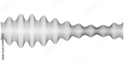 Podcast sound waves, audio spectrum waveforms, music or voice digital track vector line soundwaves with abstract pattern of sound frequency. Isolated podcast visualizer audio waves and waveforms set