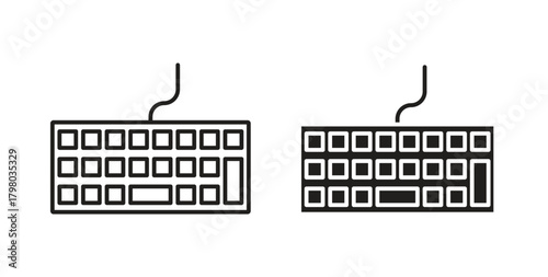 Keyboard icons for use web design,logo.Symbol illustration.