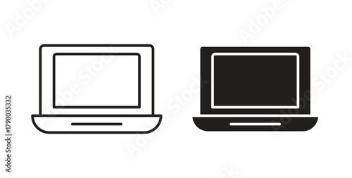 Laptop icons for use web design,logo.Symbol illustration.