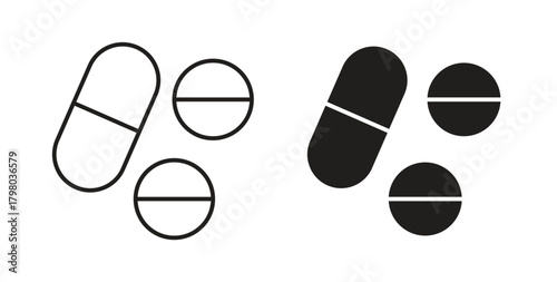Medicine icons for use web design,logo.Symbol illustration.
